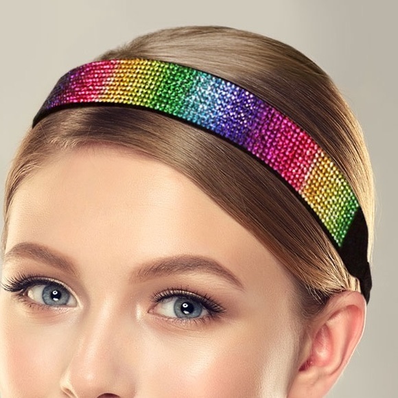 Multi color bling headband - Picture 2 of 4